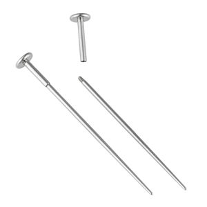 ステンレス製ガイドニードルリップリング腹ボタンリングピアスピアスピアス内部外部ねじBrincos De Aco Inoxidavel - Product Image 4