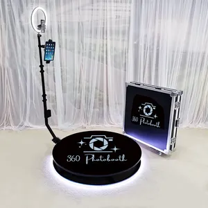 Fast Shipping 80cm Photo Booth Rotation 360 Degree Selfie Video Booth With Remote