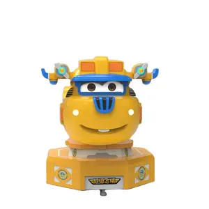 Ifunpark Super Wings Kiddie Ride Rotating Machine Indoor Game Center Arcade Coin Operated Swing Car Machine Factory Wholesale