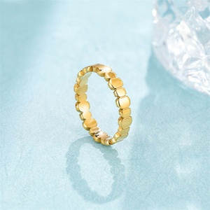 Anillos de Aro Geométricos Chapados en Oro para Mujer, Joyería Simple y Moderna - Product Image 2