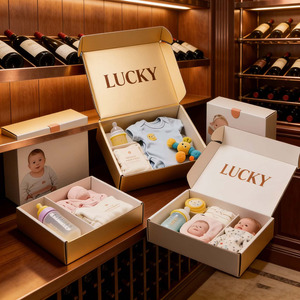 Caja de Regalo Personalizada para Bebés, Cajas de Grado Médico para Biberones, <span class=keywords><strong>Chupetes</strong></span> y Utensilios de Alimentación - Product Image 1