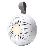 Haut-parleur portable de bruit blanc 30 sons, veilleuse pour bébé, entraîneur de sommeil pour tout-petit avec bruit blanc et lumière de réveil