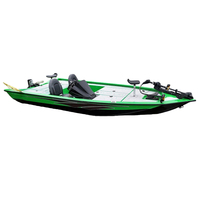 Bateau de pêche rapide à moteur électrique en alliage d'aluminium, alimenté par batterie, avec design de bateau à leurres, respectueux de l'environnement