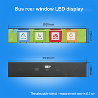 Pantalla de circuito electrónico de subtítulos rodantes de autobús a todo color, pantalla Led para coche, ventana trasera Interior de coche, pantalla de publicidad de autobús personalizada