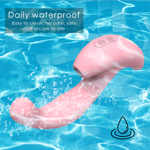 Stimulateur clitoridien vibrant et suceur 2 en 1 en silicone, jouet pour adultes pour femmes - Product Image 6