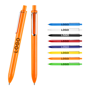 Business Customized Logo Printed Novel Pressed Plastic Ballpoint <b>Pen</b> Wholesales Manufacturers Advertising Brand Stationery Gift - Product Image 3
