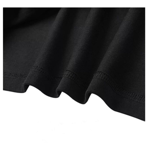 T-shirt noir surdimensionné pour homme avec imprimé élégant Fox FOX TALE, tissu en coton confortable, streetwear polyvalent pour toutes <span class=keywords><strong>les</strong></span> saisons - Product Image 6