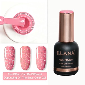Gel à ongles craquelé 15 ml, étiquette privée OEM, texture effet craquelé automatique, gel UV LED pour salon, maison, manucure DIY, vente en gros - Product Image 2