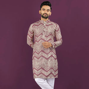 Kurta en coton rayonne douce avec boutons et imprimé parfait pour toutes les occasions - Product Image 1