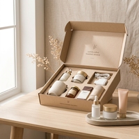 Emballage en papier écologique pour cosmétiques et soins de la peau, boîte à courrier personnalisée en kraft avec insert pour les commandes de cadeaux