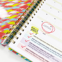 Journal Agenda de Luxe 2024 Personnalisé avec Impression, à Spirale et Couverture Rigide, pour Boîte d'Abonnement, Prières et Pensées Positives