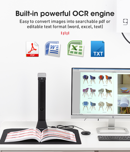 ความละเอียดสูง<span class=keywords><strong>ปรับ</strong></span> USB หนังสือกล้องแบบพกพาความเร็วสูงสแกนเนอร์กล้องเอกสาร - Product Image 2