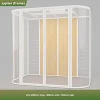 Villa pour chat Meow de haute qualité, extra large, luxueuse, en bois massif, cage panoramique pour chat d'intérieur, toutes saisons, sans assemblage