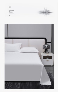 Juego de funda nórdica de poliéster para Hotel, tamaño Queen King, 48*74cm, funda de almohada, juego de <span class=keywords><strong>cama</strong></span> de poliéster barato para Homestay SPA - Product Image 6