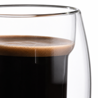 Verres à café à double paroi épais et transparents, résistants à la chaleur, pour cappuccino, latte, thé, jus, lait