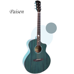 <span class=keywords><strong>Guitare</strong></span> acoustique 41 pouces, <span class=keywords><strong>guitare</strong></span> en bois, <span class=keywords><strong>guitare</strong></span> en épicéa, couleur vert transparent, instruments de musique en vente - Product Image 1
