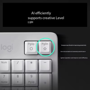 Logitech K848 Wired Hot Swappable Mechanical <b>Keyboard</b> Gasket Silent Linear Switch Backlit Full Size Office Programming <b>Keyboard</b> - Product Image 2