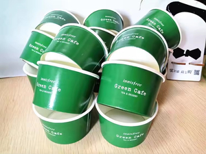 PLA Custom Printed Ice Cream Carton Container <b>Cup</b> 16Oz Recyclable Wholesale <b>Cup</b> Take Away Paper <b>Cups</b> - Product Image 4