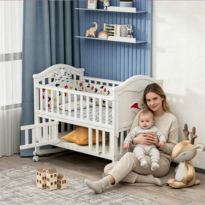 Cuna Multifuncional para Bebés, Sofá de Lujo de Alta Gama, con Espacio de Almacenamiento Extendido y 3 Niveles Ajustables - Product Image 3