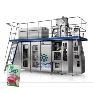 3000 cartons/hour aseptic brick filling machine for paper carton package