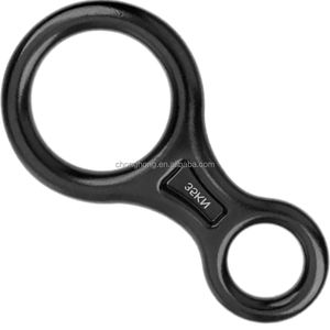 Équipement d'escalade, rappel, assurage, escalade sur rocher, dispositif d'assurance de sauvetage, abaisseur de sauvetage en aluminium 35KN, abaisseur en forme de 8 - Product Image 1