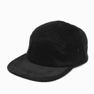 Casquette de baseball vintage en velours côtelé imperméable de haute qualité à 7 panneaux, avec boucle double boutonnage, style sportif, couleur unie, visière plate - Product Image 2