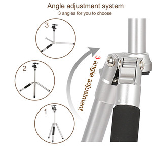 Trépied professionnel multifonction pour appareil photo, support de téléphone, mini trépied léger pour téléphone portable N2 rouge OBO - Product Image 6