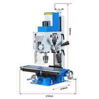 Machine de fraisage et de perçage verticale miniature en métal ZX16V MT2