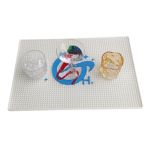 Custom Logo <b>Silicone</b> PVC Bar <b>Mat</b> Rubber Spill Pad Pub Runner Beer Rail <b>Mat</b> Drip Tray Non Slip Counter <b>Mat</b> Coaster Placemat - Product Image 3