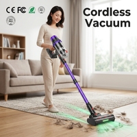 Aspirateur balai sans fil à haute puissance d’aspiration de 40kPa pour tapis domestiques, aspirateur portable avec filtre HEPA