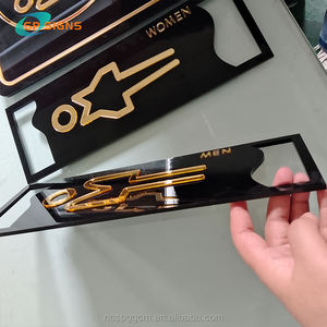 SP علامة باب مخصصة من الفولاذ المقاوم للصدأ علامة فندق أكريليك بدون تدخين اسم طريق ليد لوحة باب غرفة المنزل رقم العلامة - Product Image 4