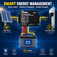 Contrôleur de charge solaire Sukite 3219-CK 3.2V 15A, sortie 12V pour caméra CCTV, tension constante 24 heures