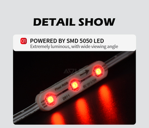โมดูล LED RGBIC แบบ ADLED ใช้ไฟ DC 12V กำลังไฟ 0.72W ชิป WS2811 ควบคุมด้วยรีโมท ควบคุมสีได้เต็มรูปแบบ มุมมอง 120 องศา มาตรฐานกันน้ำ IP68 - Product Image 6