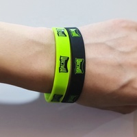 Bracelet en caoutchouc sans code de cristal Bracelet d'événement en argent arc-en-ciel Bracelets de dentition LED de sport Bracelet en silicone