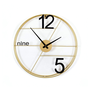 <span class=keywords><strong>Reloj</strong></span> de Pared Artístico de Metal de Doble Capa, Diseño Minimalista y Creativo, Movimiento de Cuarzo, Visualización de Agujas, Patrón de Naturaleza Muerta, para Colgar <span class=keywords><strong>en</strong></span> la Sala de Estar - Product Image 1