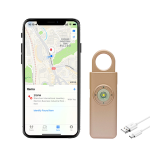 Báo động an toàn cá nhân với GPS vị trí công cụ tìm chìa khóa mục chống mất 130dB âm thanh đèn nhấp nháy phụ nữ tự vệ - Product Image 1