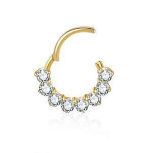 G23 16G Titanio ASTM F136 Joyería Corporal Sexy: Clicker Articulado, Aro para Piercing de Nariz y Daith, Pendientes de Zirconia para Septum, Anillo de Nariz - Product Image 4