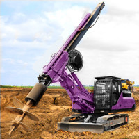 Machine de forage rotative à 180 degrés pour projets de construction, mini-foreuse rotative à mât pliable