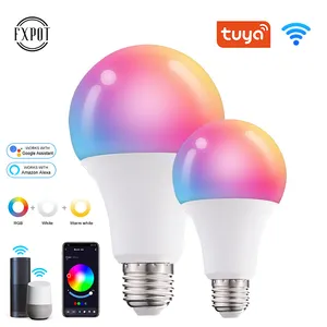 Fxpot Smart Led Light Tuya Smart Light Bulb Home Technology Wireless Wifi 10w Dimmable RGB Led Smart Bulbs