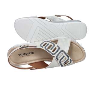 Sandalias de Plataforma para Mujer Valleverde, Color Blanco Plateado, Talla 36, Tacón de 4.5 cm - Product Image 6