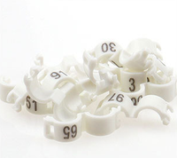 Diamètre 2.7mm/3mm/4mm/4.5mm/5mm Clip en plastique anneau ouvert identification oiseau anneau oiseaux jambe suivi anneau