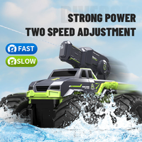 Nouvelle Voiture Télécommandée Amphibie avec Pistolet à Eau, Voiture Cascadeuse Télécommandée, Voiture Tout-Terrain Radiocommandée RC, Jouets