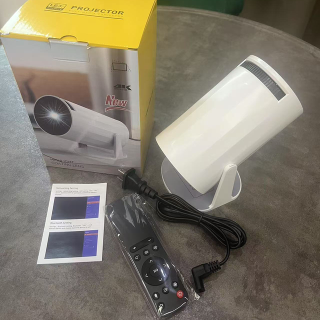 New Arrival High Quality LCD Quad-core ARM Cortex-A53 Projectors with Android Dual WiFi6+BT5.0 Allwimer H700 Mini Projector