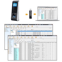 Sistema de Control de Acceso Inalámbrico con Logotipo Personalizado, Reloj Checador de Tarjetas, Control de Asistencia Biométrico por Huella Dactilar y Reinicio