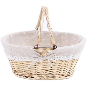 Cesto regalo di pasqua cesto per uova all'ingrosso natura tessuto a mano cibo in vimini cesto uova per regalo - Product Image 2