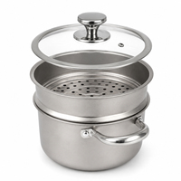 Casseroles en titane pur GA1, ensemble de casseroles et poêles en titane, marmite à soupe en titane, marmite vapeur en titane pour la cuisine