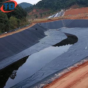 Geomembran für Teiche <span class=keywords><strong>HDPE</strong></span> Geomembran 1,5 <span class=keywords><strong>mm</strong></span> Rollengewicht Geo-Membran Oberirdische Dammabdichtung Unterstützung - Product Image 1