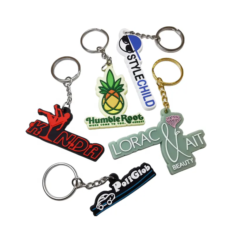 Cá nhân PVC 3D giáng sinh trang trí quà tặng Logo 2D jordans PVC Keychain