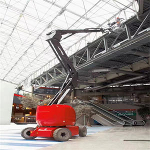 Cherry Picker Ponsel hidrolik, <span class=keywords><strong>Lift</strong></span> <span class=keywords><strong>Boom</strong></span> kecil lengan melengkung dapat ditarik jalur listrik mendorong sendiri dentuman tiang - Product Image 1