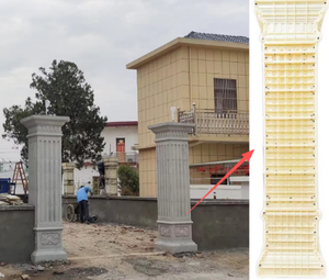 Molde <span class=keywords><strong>de</strong></span> columna romana <span class=keywords><strong>de</strong></span> plástico ABS duradero para <span class=keywords><strong>cemento</strong></span>, hormigón, producto doméstico, 40CM - Product Image 1